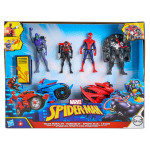 Sada 4 Figúrok – Spiderman, Goblin, Venom a Miles Morales + vozidlá